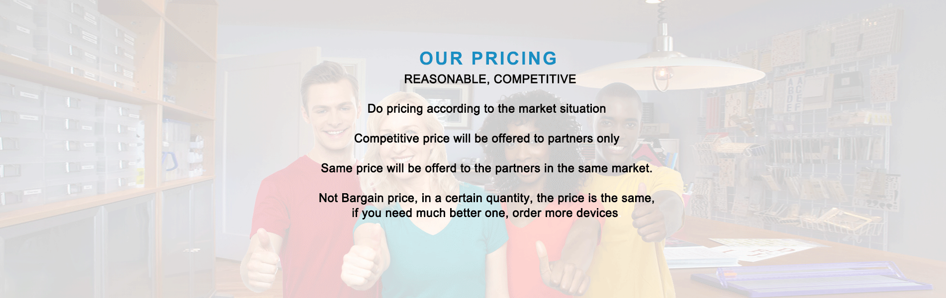 our pricing